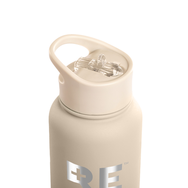 Straw Lid For Lizzard Flask - Cream