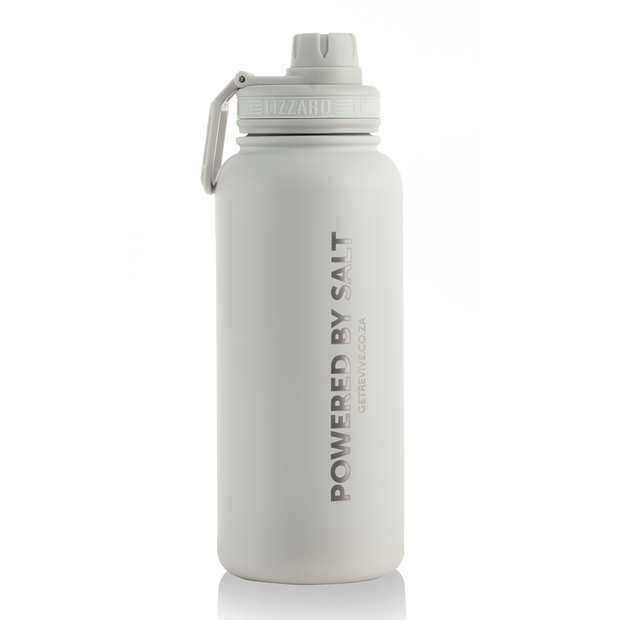 960ml Steel Flask By Lizzard - Cream