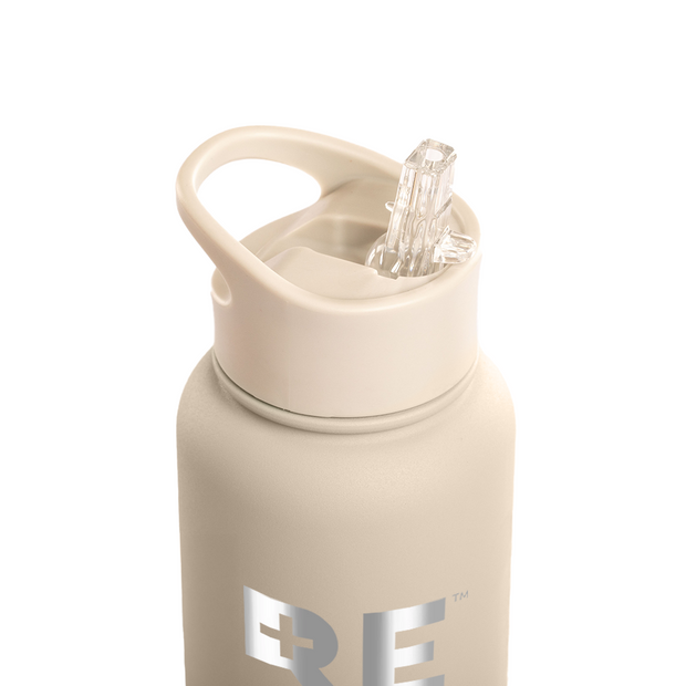 Straw Lid For Lizzard Flask - Cream