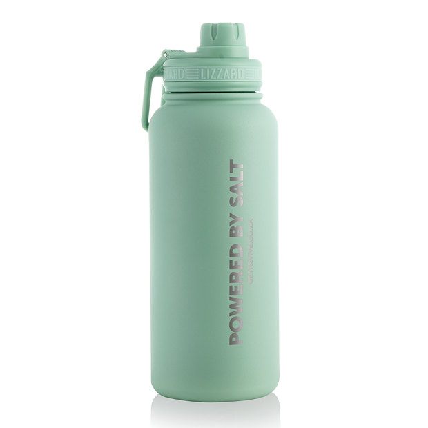 960ml Steel Flask By Lizzard - Sage