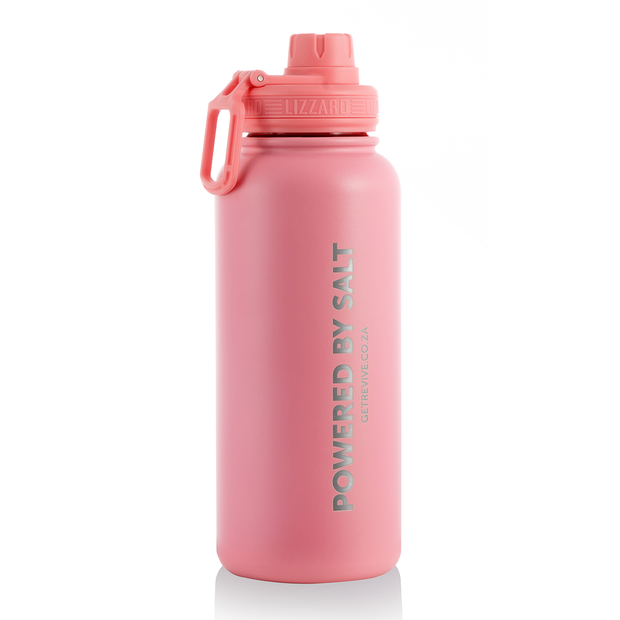 960ml Steel Flask By Lizzard - Pink