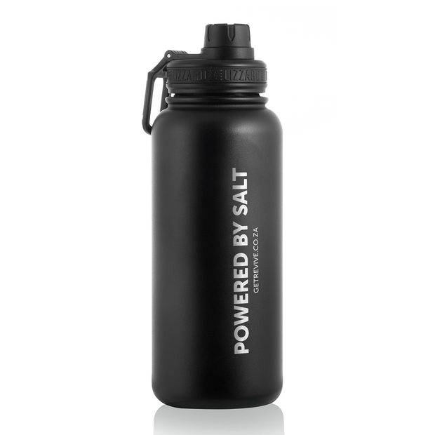 960ml Steel Flask By Lizzard - Black