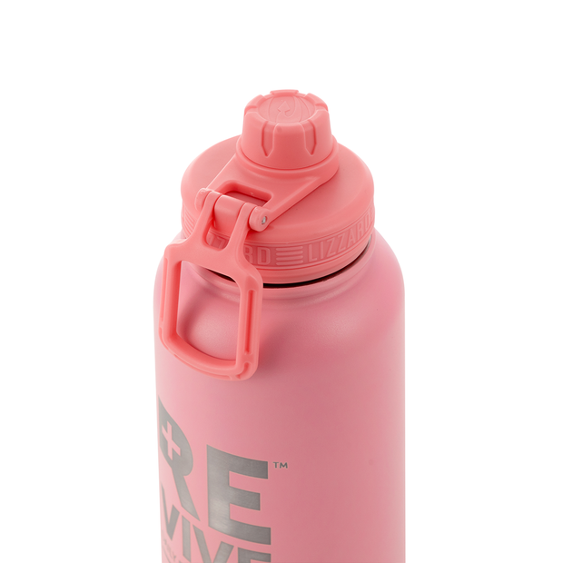 960ml Steel Flask By Lizzard - Pink