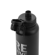 960ml Steel Flask By Lizzard - Black