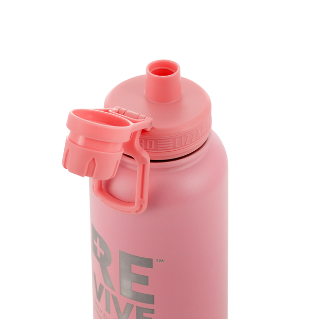 960ml Steel Flask By Lizzard - Pink