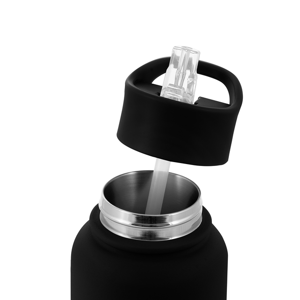 Straw Lid For Lizzard Flask - Black