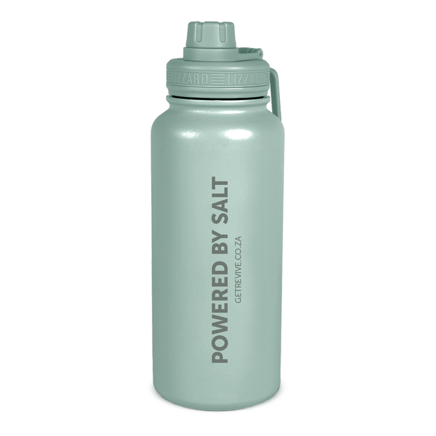 960ml Steel Flask By Lizzard - Sage