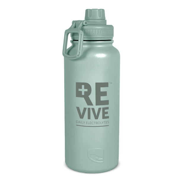 960ml Steel Flask By Lizzard - Sage